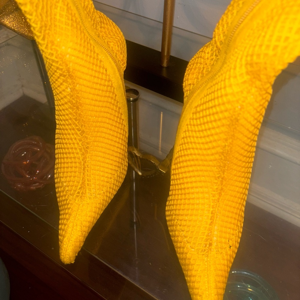 Jeffrey Campbell Yellow Heeled Boots